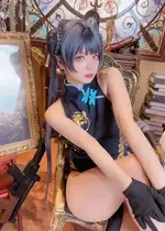 蔚蓝档案,妃咲,旗袍,