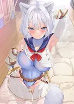 [聖華快楽書店 (よろず)] 白狼剣士ハティちゃんのえっちな冒険の書 [暁の繁体翻訳] [DL版]