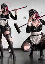 ［Qiandai以宇］Bratty maid Ellen full cosplay set + lingerie set