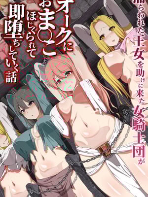 [DLメイト] 捕らわれた王女を助けに来た女騎士団がオークにおま〇こほじくられて即堕ちしていく話