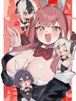 (C108) [theたっち (たっち)]  バニーたちとイチャつく話 (ブルーアーカイブ)